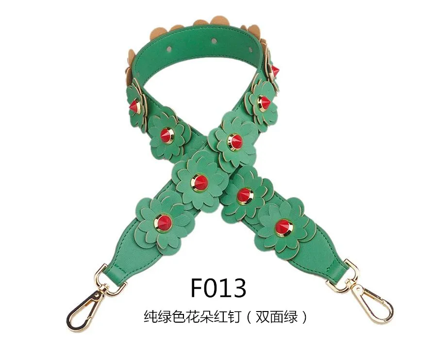F013 90 см цветная Цветочная сумка из искусственной кожи ремни DIY аксессуары для женщин Замена плеча посыльного руки ремни для сумок - Цвет: F013