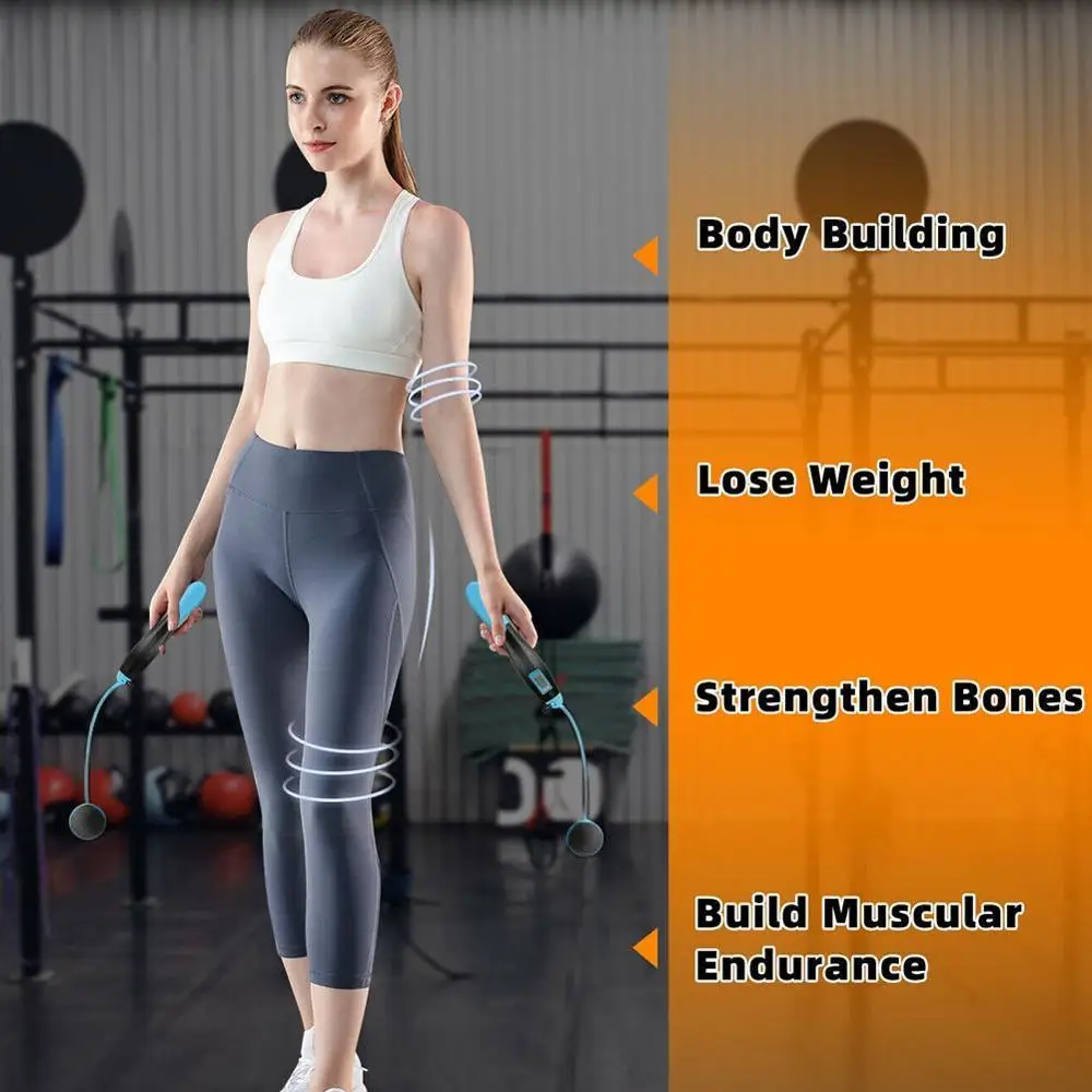 Беспроводные скакалки Умная Электронная Цифровая Беспроводная Скакалка с