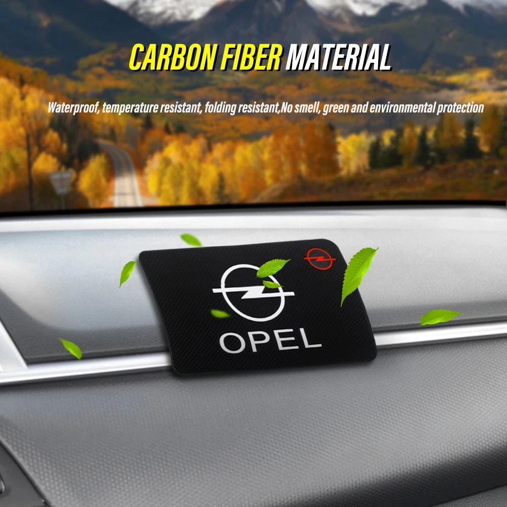 

Car Logo Anti Slip Mat Phone Holder Non-Slip Mat non slip Pad For OPEL ASTRA MOKKA X ZAFIRA CROSSLAND X GRANDLAND X KARL ZAFIRA
