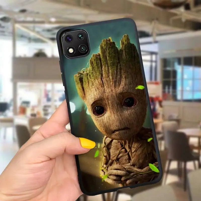 

ZFGHSHYQ Guardians Of The Galaxy Groot Rocket Phone Case For Redmi 5plus 5 6 7 8 7A 8A 9 Note 2 4 5 6 7 Note 8 9pro 8t