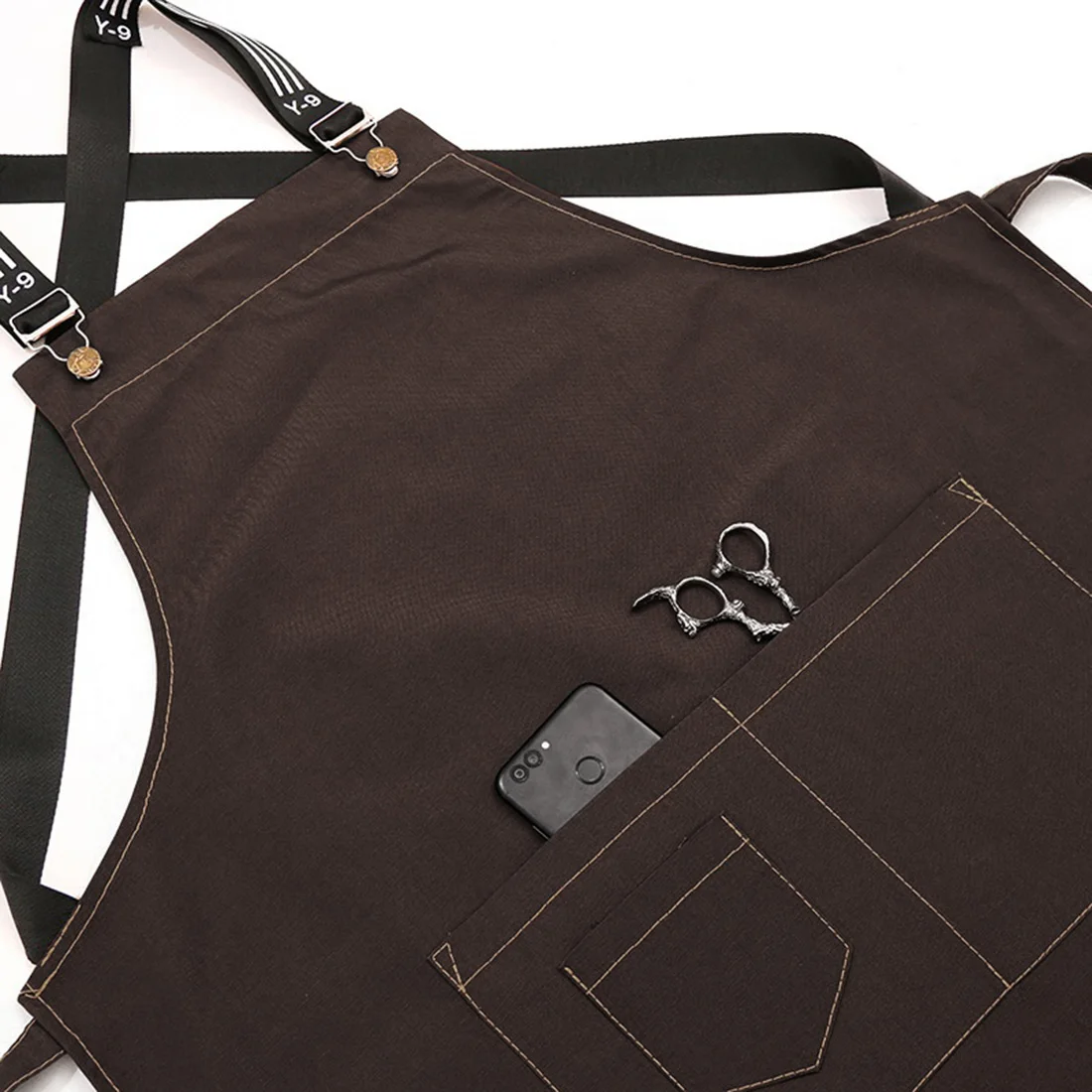 Модный Кухонный Фартук унисекс жакет шеф-повара без рукавов для кафе магазина