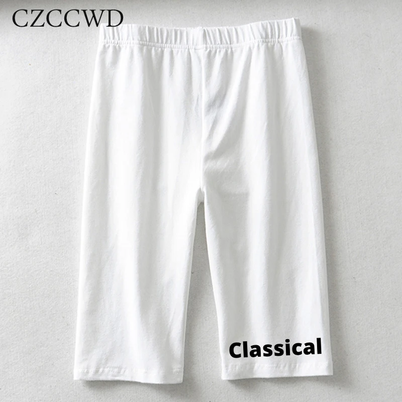 Короткие женские леггинсы с буквенным принтом белые модные спортивные штаны со