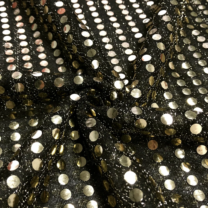 Ткань трикотажная с блестками 1 м * | Дом и сад