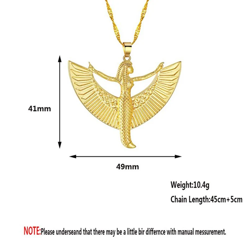 2021 модные египетские Исиды ожерелье богини для женщин египетское