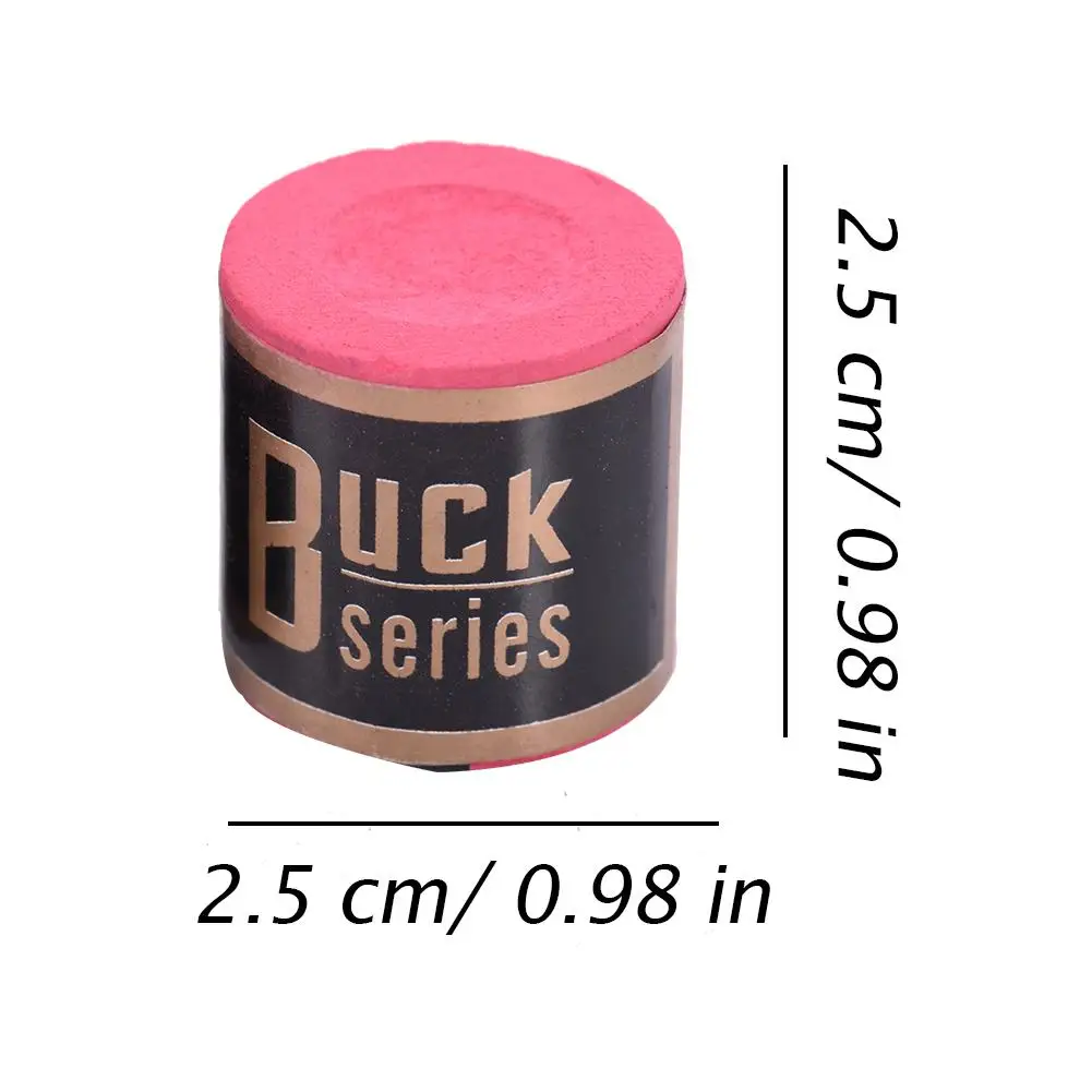 

2pcs Cylindrical Snooker Billiard Chalks Pool Cue Stick No-slip Chalk Snooker Billiard Accessories 25x23x23mm Antiskid Device
