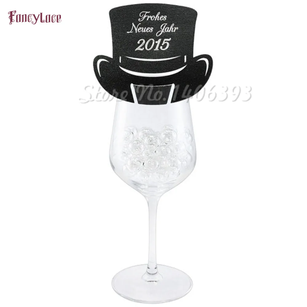 50 шт./лот Магическая шляпа табличка с именем бумажные карты лазерной резкой