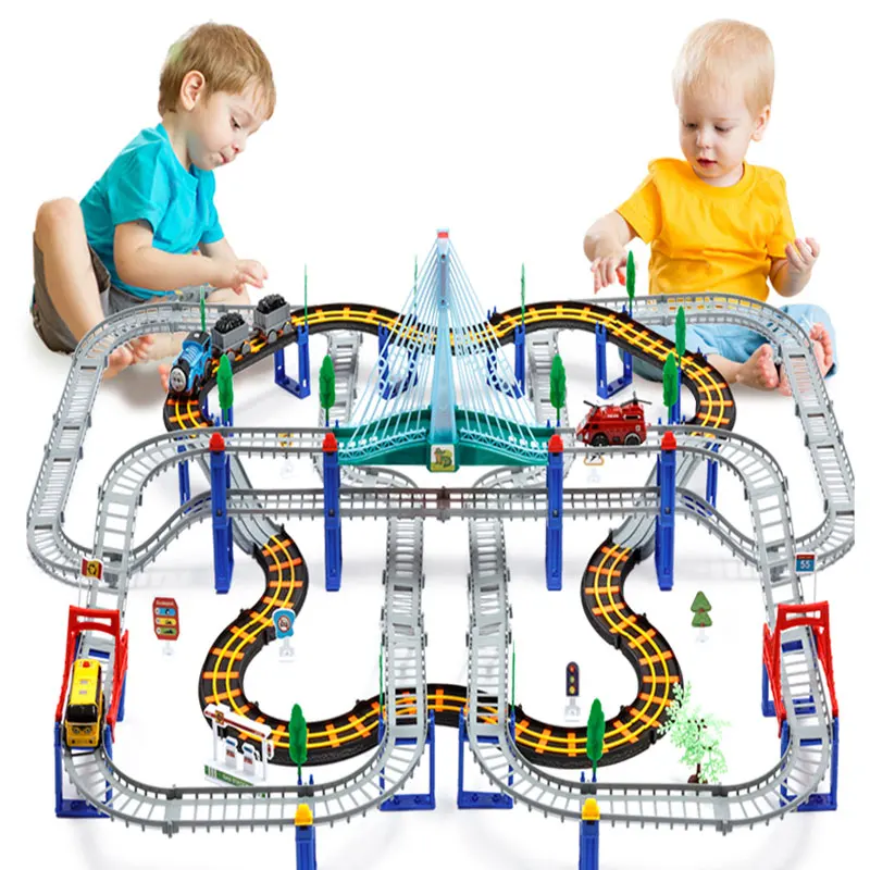 Новый Набор железной дороги Детская модель модели | Игрушки и хобби