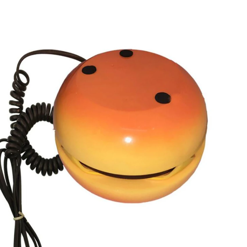 cheeseburger burger phone telephone cute telephones landline corded phone desktop phone for home hotel office decoration free global shipping