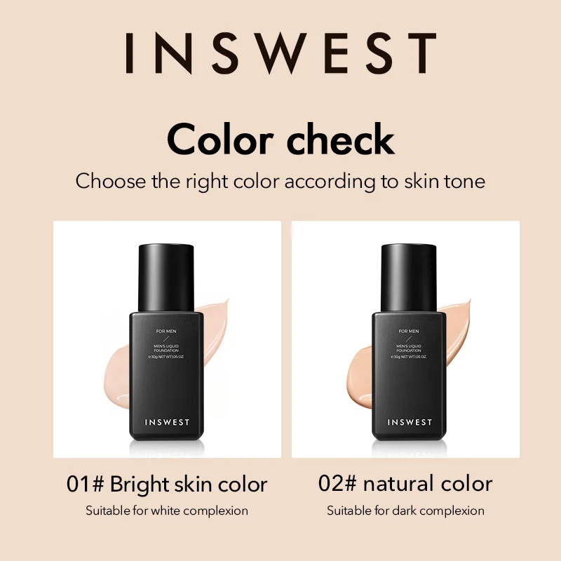 30 г Мужская стойкая основа для лица Жидкая Основа крем Полное покрытие консилер