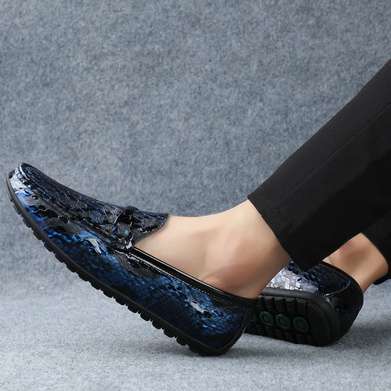 Мокасины мужские из натуральной кожи на плоской подошве| |