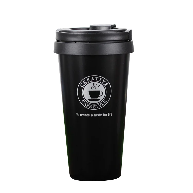 Black with handle UPORS 380 мл кофе термос нержавеющая сталь стакан для кофе герметичная вакуумная колба Герметичная Бутылка с крышкой дорожная Термокружка - Цвет: Black with handle