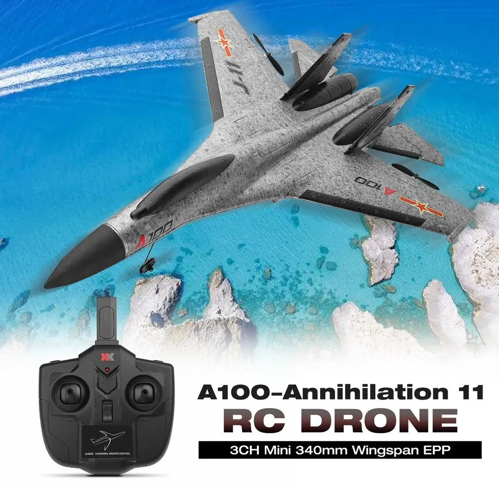 Wltoys A100-Annihilation 11 3CH RC FPV гоночный самолет игрушки Мини 340 мм размах крыльев EPP rc