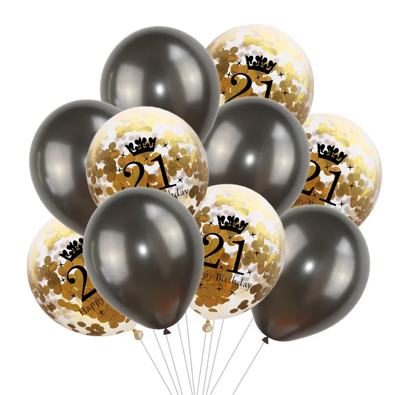С днем рождения 18 фольгированных воздушных шаров круглый шар сердца 21/18/18 День