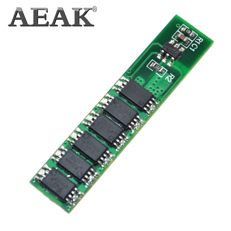 AEAK 1S 15A литий-ионный BMS PCM плата защиты батареи pcm для 18650 литий-ионный аккумулятор