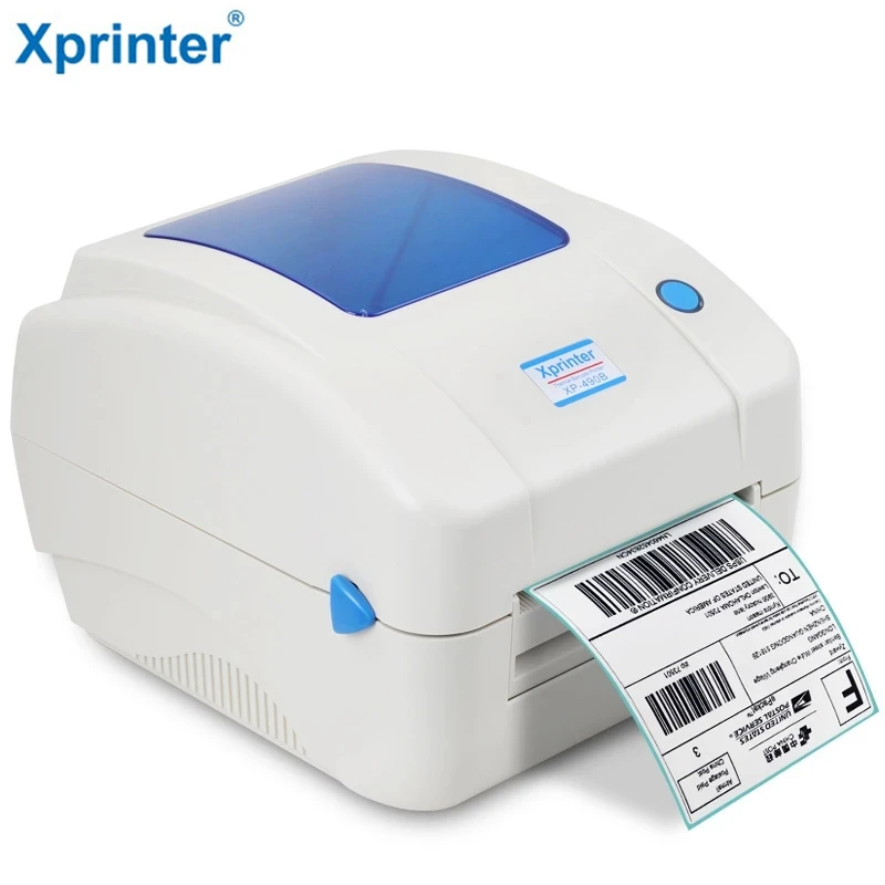 Xprinter 490B 4 - дюймовый принтер, штрих-код принтер, быстрая печать, двухмерная печать, 100 * 100/150mm