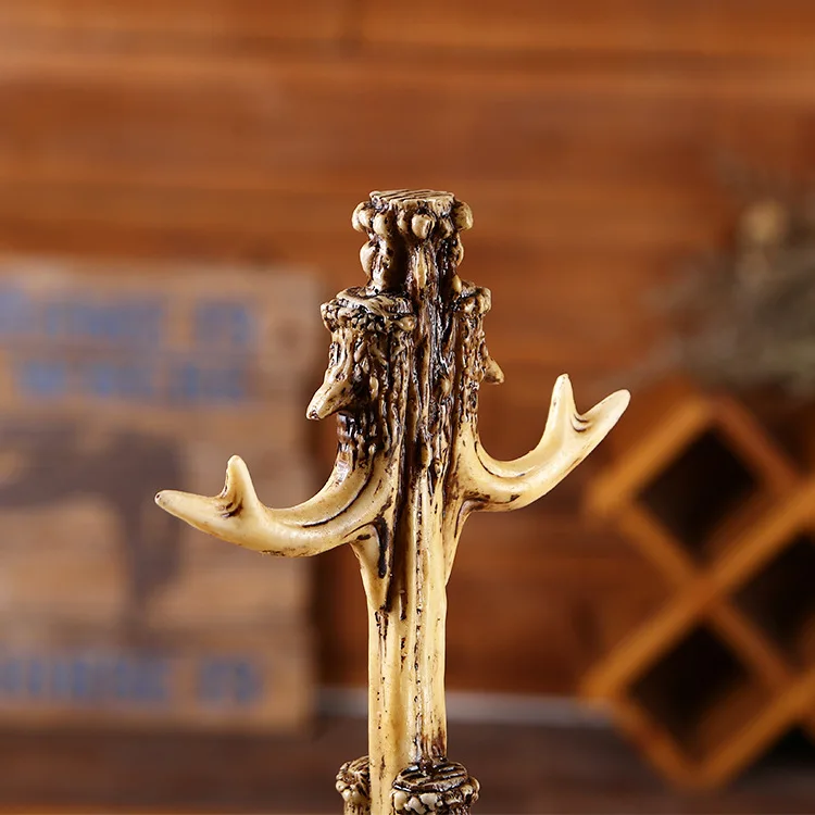 [MGT] скандинавский рога из смолы держатель для чашки стекла вина украшение