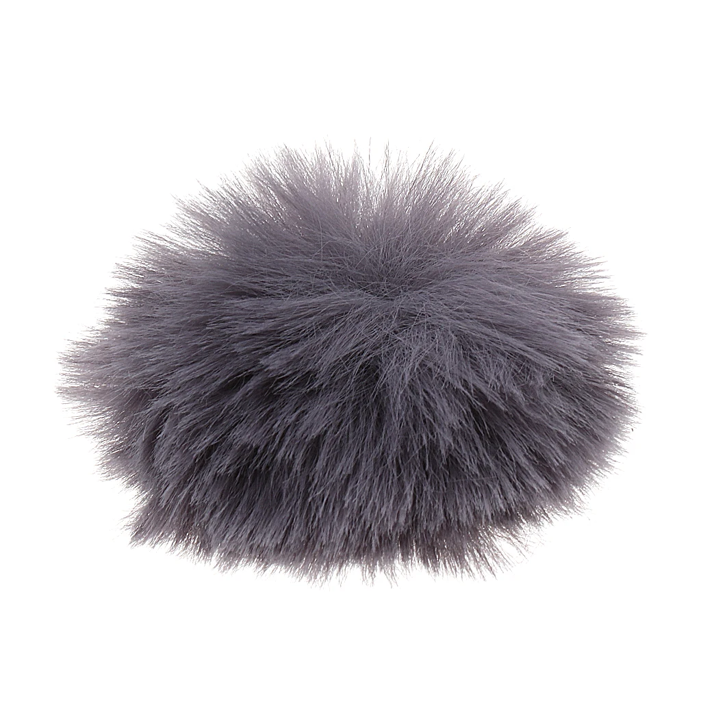 

2 Colors Outer Fur Cover Windshield Sleeve for Lavalier Microphone