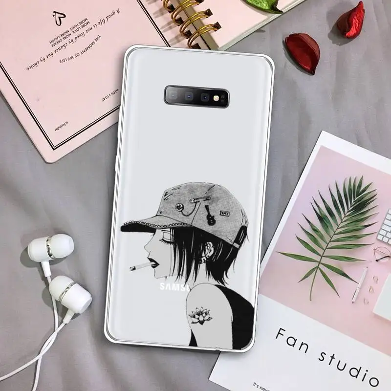 

Oosaki Nana anime Phone Case Transparent For Samsung Galaxy A 71 21s S note 8 9 10 plus 20 ultra