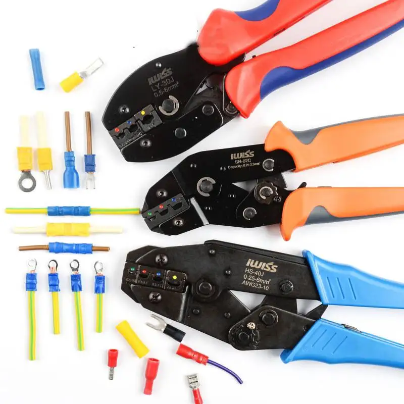 

LY-30J 0.5-6mm AWG22-10 U Y Type Terminal Crimping Clamp Electrical Combination Pliers Multifunctional Housework Multi Tool