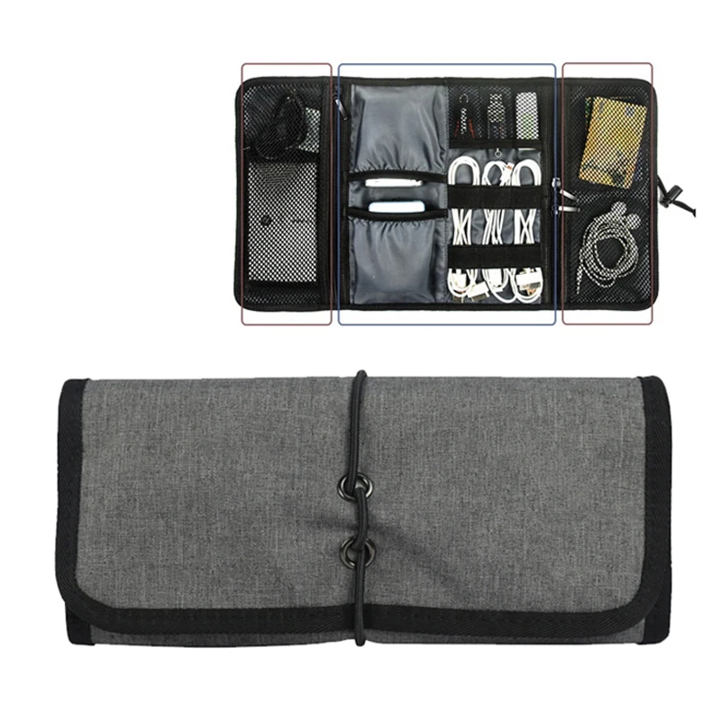 Дорожная сумка для хранения электронных аксессуаров органайзер и переноски