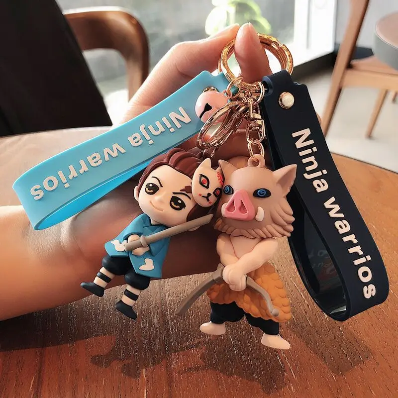 

Anime Demon Slayer Acrylic Keychain Brinco Blade Of Ghost KeyChain Kamado Keyring Pendant Gift Japanese Anime Doll Manual anime