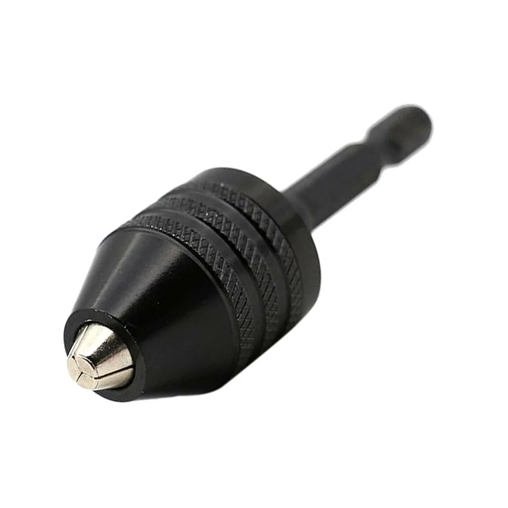 

Adaptor Hex Shank Adapter 2Pcs Keyless Chuck 1/4\" Hexagon Shank Adapter