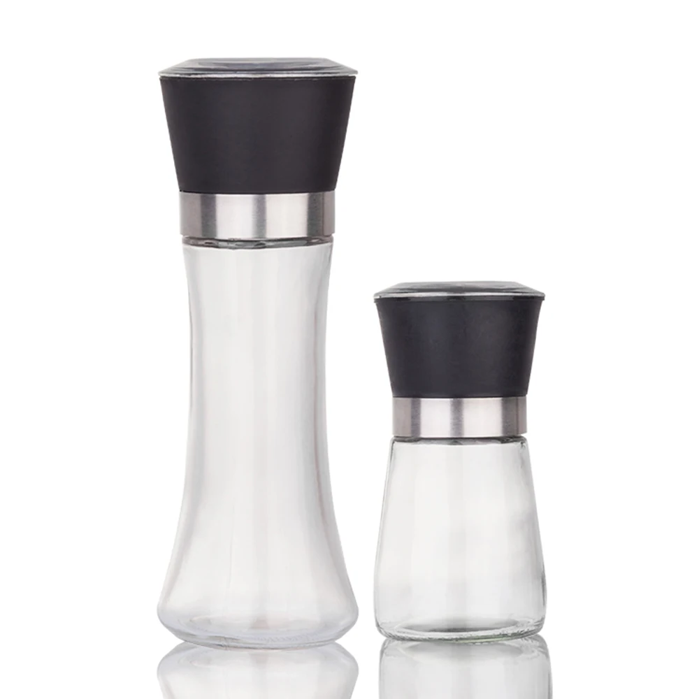 Кухонная мельница для черного перца ручная свежемолотая морская соль бутылка