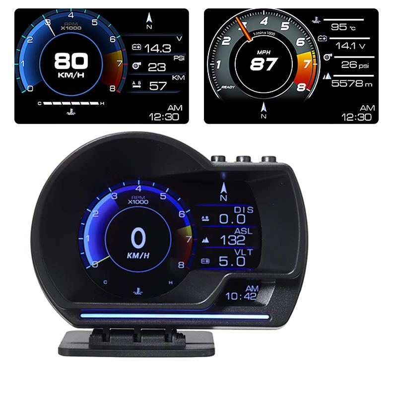 Автомобильный датчик OBD2 + GPS прибор для измерения температуры воды и масла