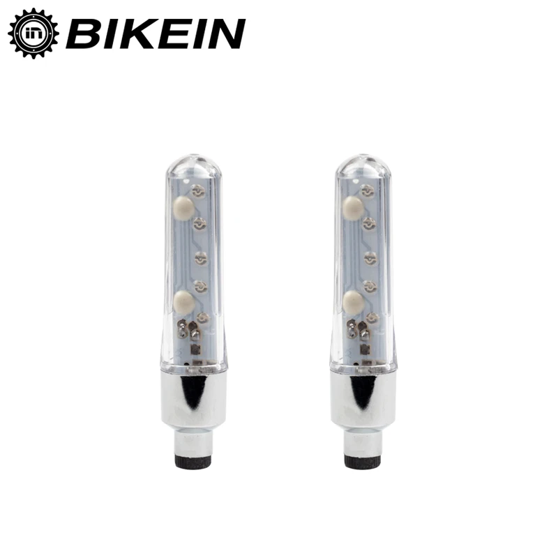 BIKEIN 2 шт. неоновый светильник для велосипедной шины с крышкой клапана 32 вида