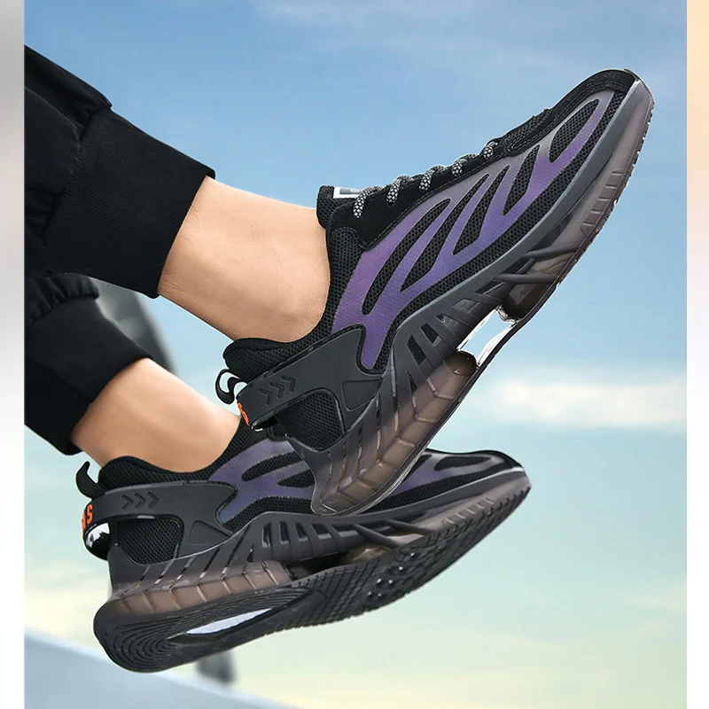 

2021 Hot Sale Alpha Colorful Laser Luminous Men's Shoes Plus Size Quality Men's Shoes