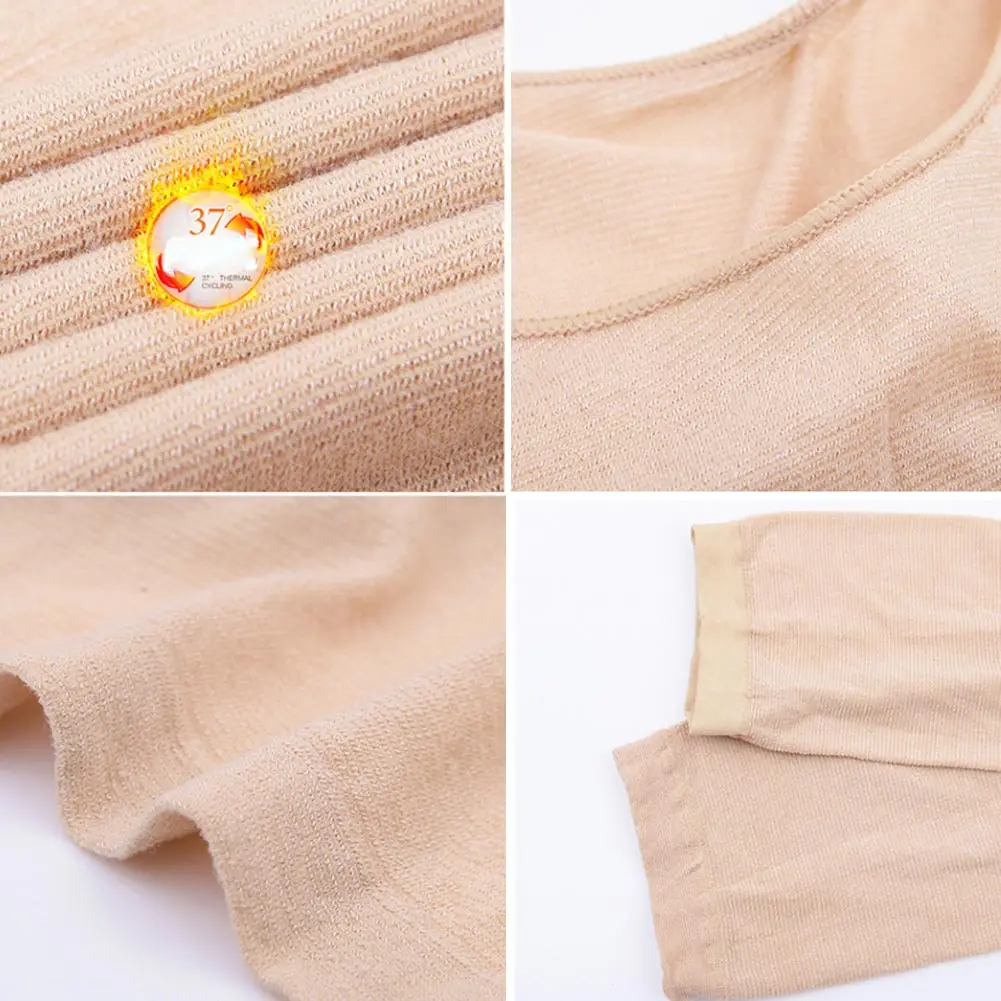 

Thermal Underwear Seamless Elastic Thermal Inner Wear Ultra-thin Autumn Clothes Women Body Shaping 2019 Winter Underwear d88