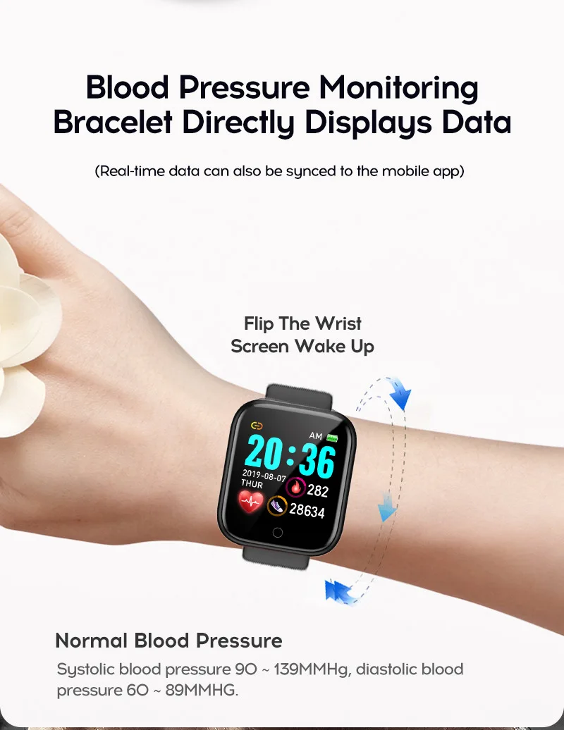 

116 m3 Smart Watch Bluetooth Blood Pressure Fitness Tracker Waterproof Heart Rate Monitor Smartwatch for IOS Android