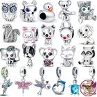 Браслет CODEDOG из стерлингового серебра 925 пробы с изображением животных, оригинальный браслет 3 мм сделай сам, модные ювелирные изделия для женщин