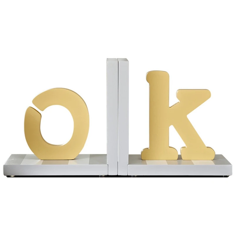 

Wooden Letter Bookend Bookcase, Desk Bookcase, Book Stand, Environmental Protection Office Decoration