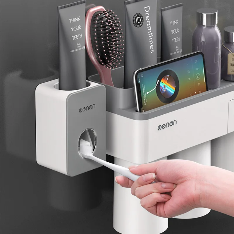 Набор чашек для полоскания рта держатель зубных щеток магнитный щетки коробка