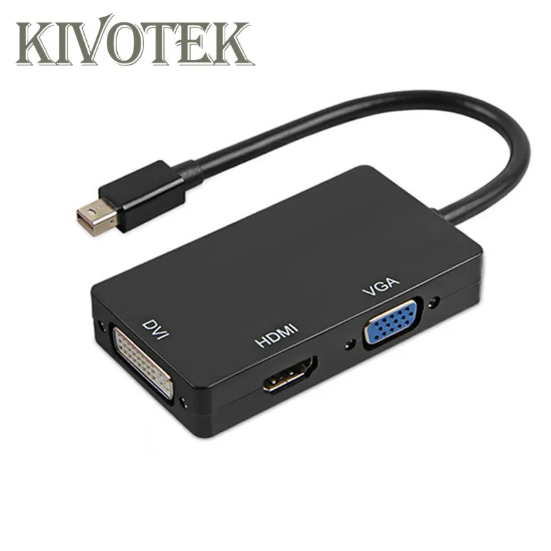 Адаптер 3 в 1 видеоадаптер-конвертер Для iMac Apple MacBook ProAir 2 шт./лот ni DP-HDMI DVI VGA |