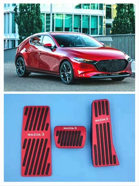 Для Mazda 3 Аксессуары 2019 2020 передачи Non-Slip резинометаллические топлива для педали