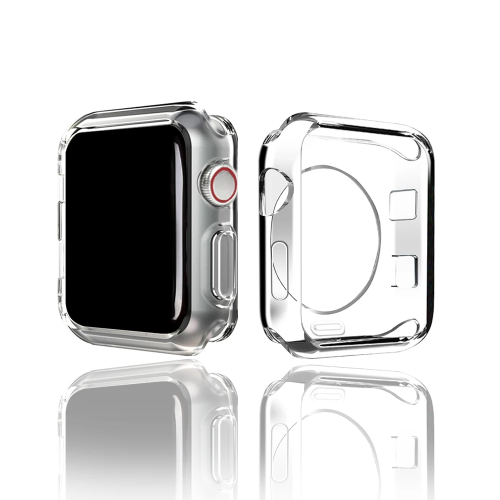 

Funda Ultra fina para Apple Watch Series6 5 4 3funda protectora suave de TPU sin pantalla funda protectora pantalla transparente