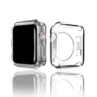 Ультратонкий чехол для Apple Watch Series 6 5 4 3, защитный чехол из ТПУ без экрана, защитный чехол, прозрачный экран