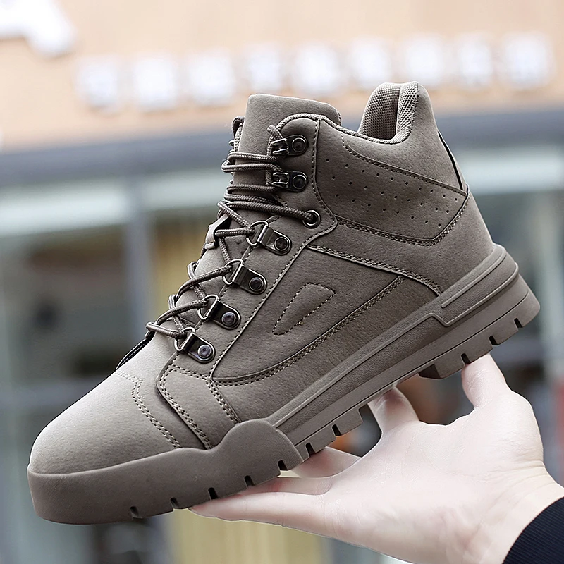 

Mens Sneakers Casual Men Casual Boots Outdoor Footwear Winter Men's Shoes 2020 Leather For Man Fashion Sports Leisure