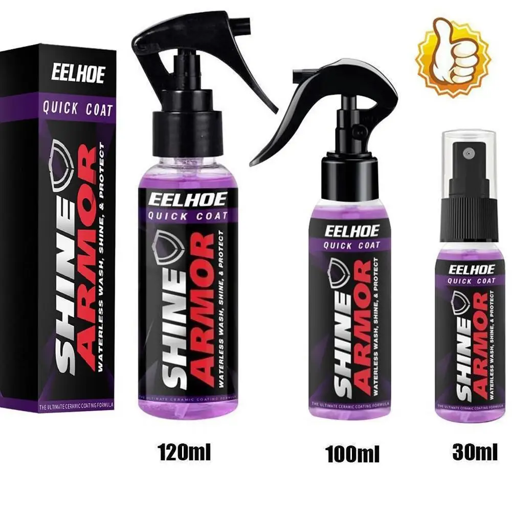 

30/100/120ml Shine Armor Ceramic Car Wash Fortify Quick Coat Polish Sealer Spray Car Nano Ceramic Coating Polishing Spraying