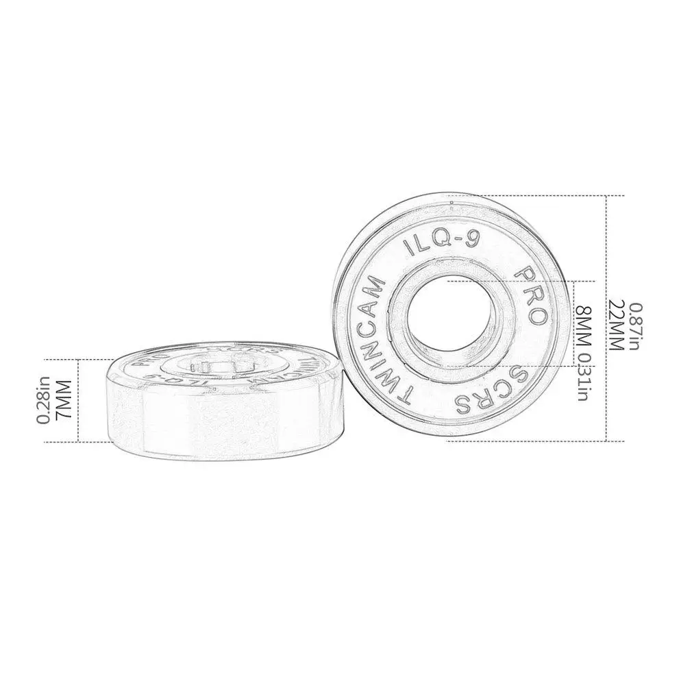 Профессиональные ABEC-11 608RS высокоскоростные подшипники для роликовых коньков