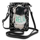 Новая кожаная женская сумка через плечо Французский бульдог мобильный телефон кошелек с ремешком Одна сумка-мессенджер маленькие сумки через плечо для девочек