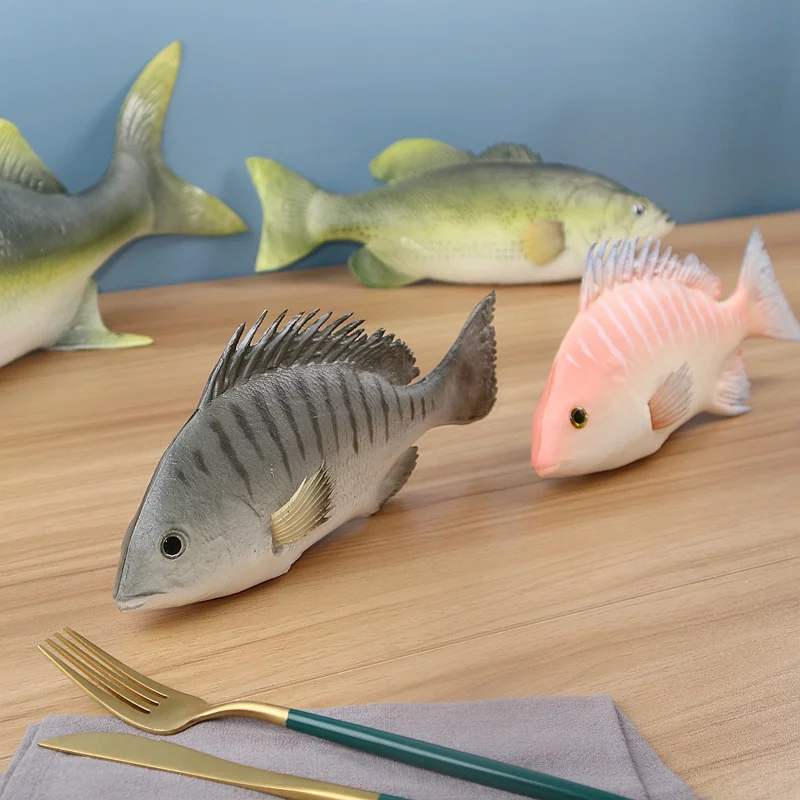 1 шт. имитация рыбы карпа окуня морской огурец модель еды реквизит украшение окна