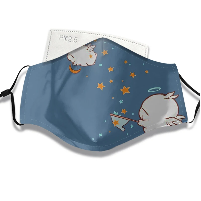 

Outdoor 3D printing mask, dustproof washable leisure mask, adult / child reusable dust mask -Rogue rabbit