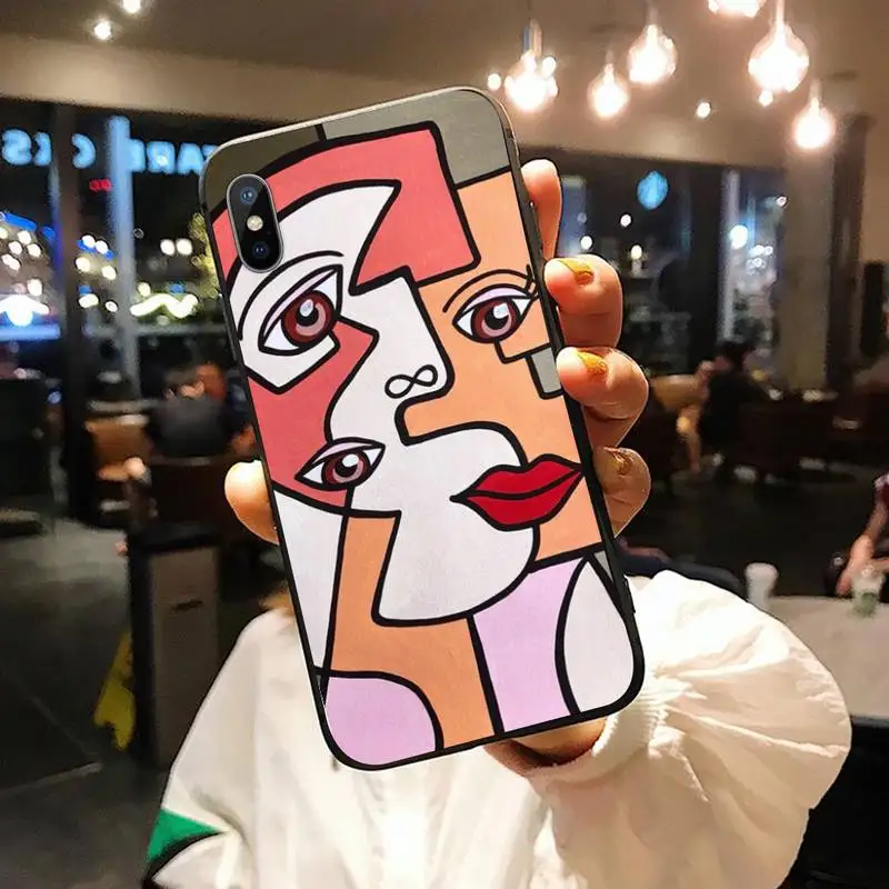 

abstract Art Picasso painting Phone Case for iPhone 11 12 pro XS MAX 8 7 6 6S Plus X 5S SE 2020 XR