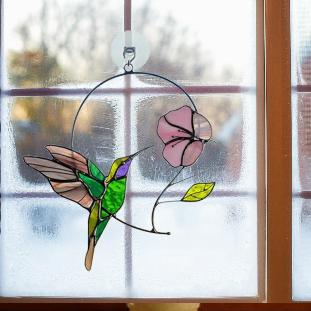 Витражные акриловые подвесные Подвески в виде птиц подвески украшения для дома