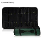 3 цвета на выбор, сумка для шеф-повара, сумка-рулон, сумка для переноски, чехол, портативные прочные карманы для хранения, кухонный инструмент для готовки, черный, синий, зеленый