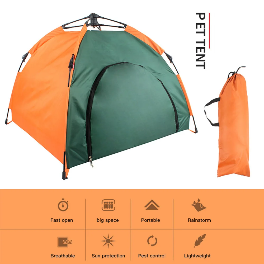 

Waterproof Dog Tent Portable Dog House Outdoor Kennels Pet Fences Folding Large Size Indoor Small Dog Cats Cage Mat Pet Supplies
