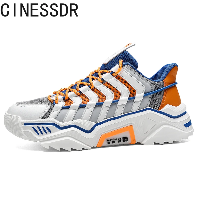 

Кроссовки мужские осенние дышащие повседневные туфли модная обувь для пары унисекс Толстая подошва обувь для бега и ходьбы
